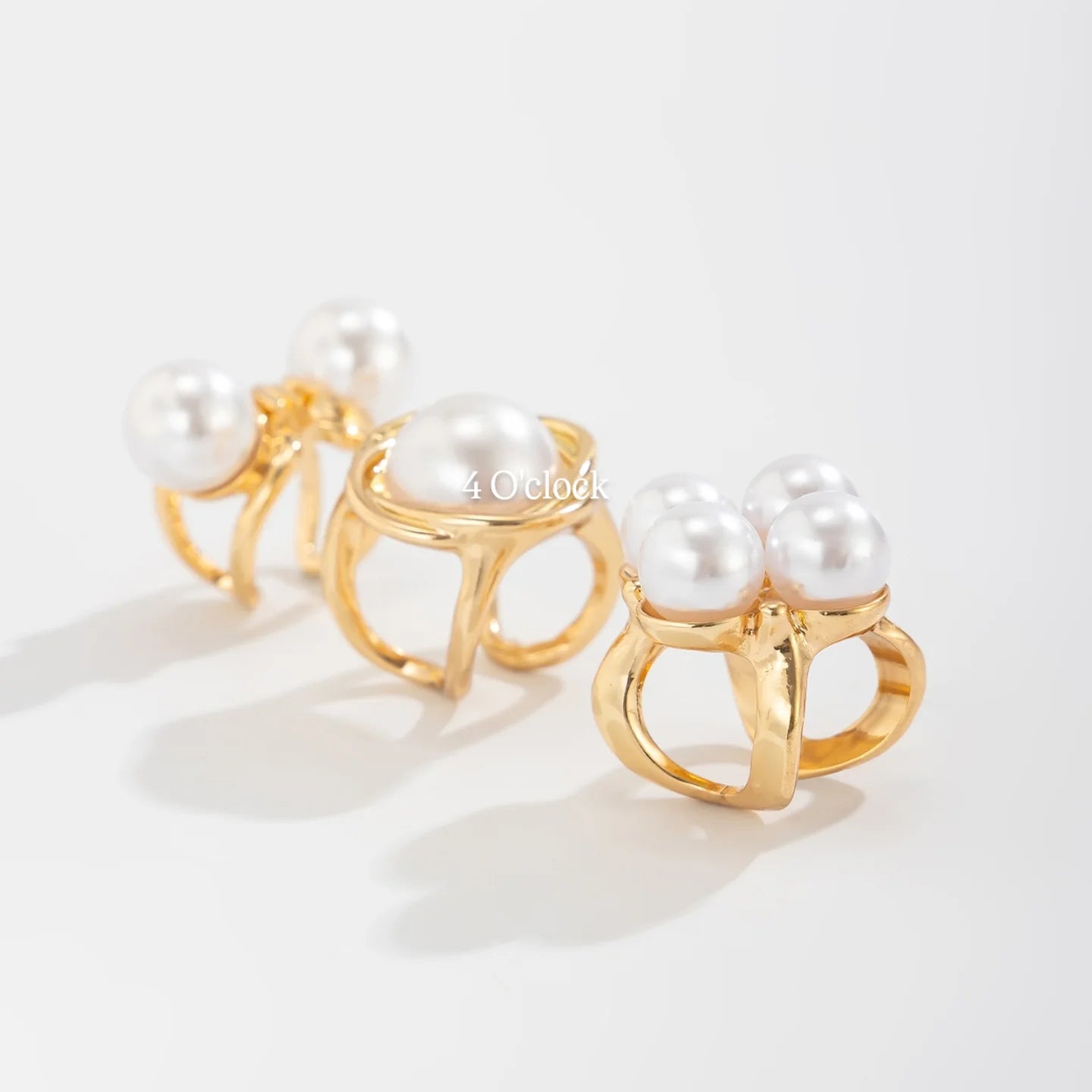 ✨RS85: Maximalistic Finger Ring Sets (Golden) - 3pcs (Adjustable-Non adjustable mixed sizes)