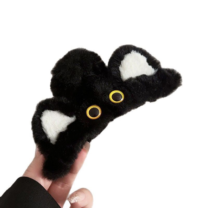Plushy Cat Hairclaws: Black