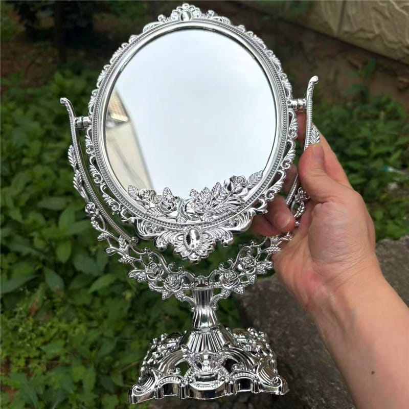 M29: Vintage Mirror: Vintage Oval: Silver