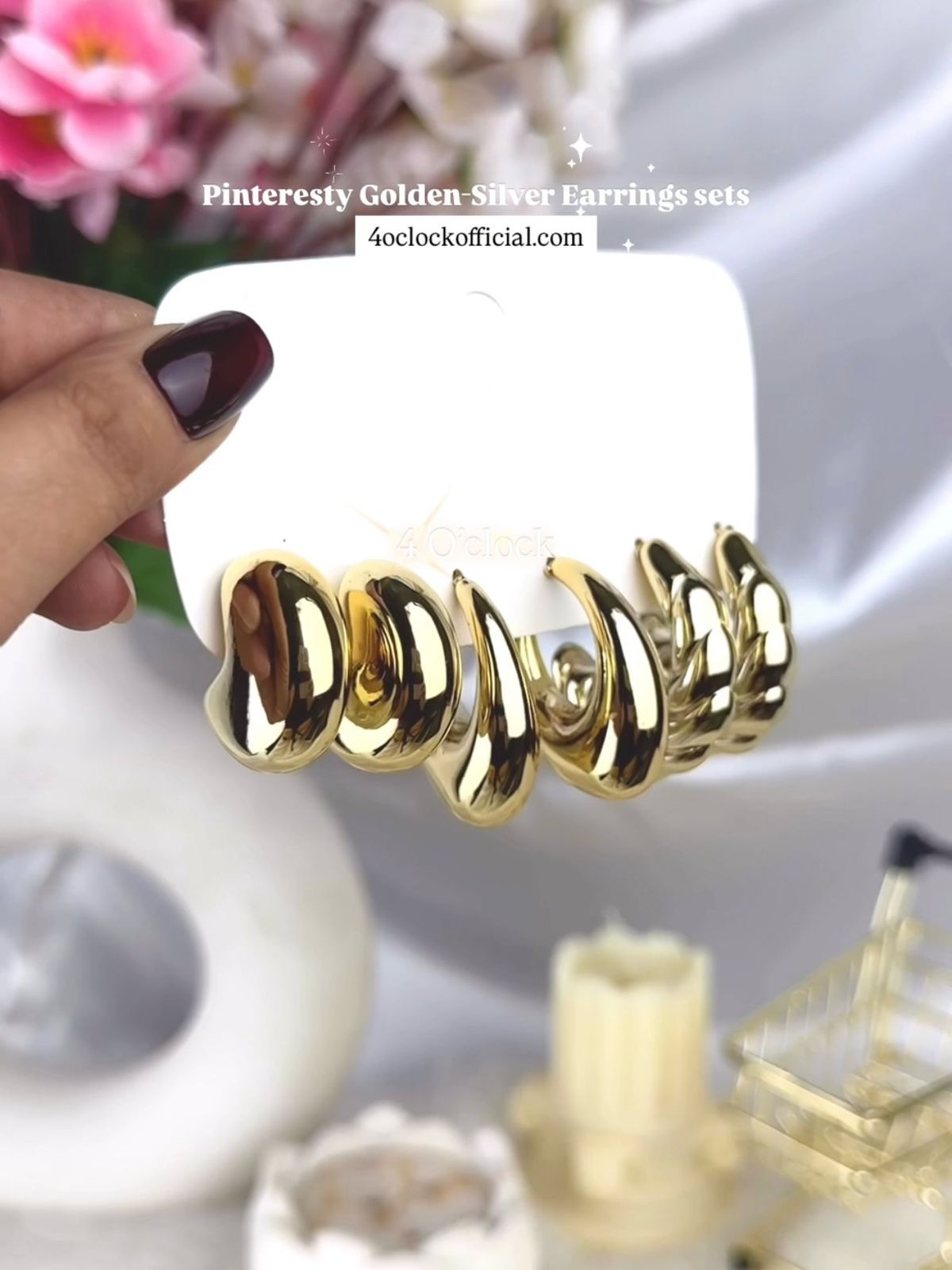 Golden Earrings sets: 14