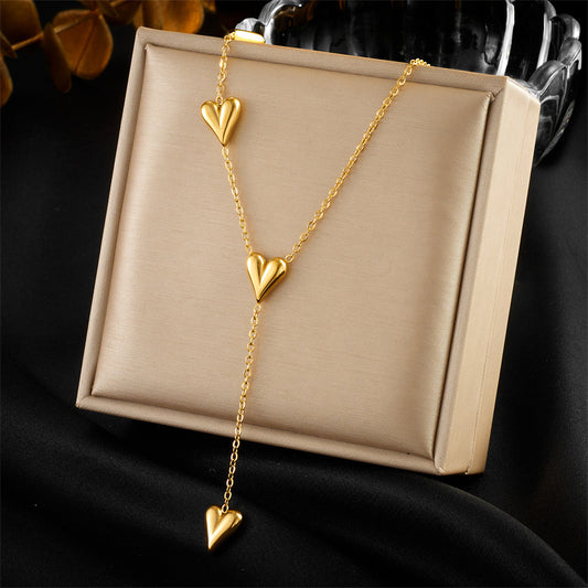 CS19: 18K Gold Plated Premium Stainless Steel Charm Necklace