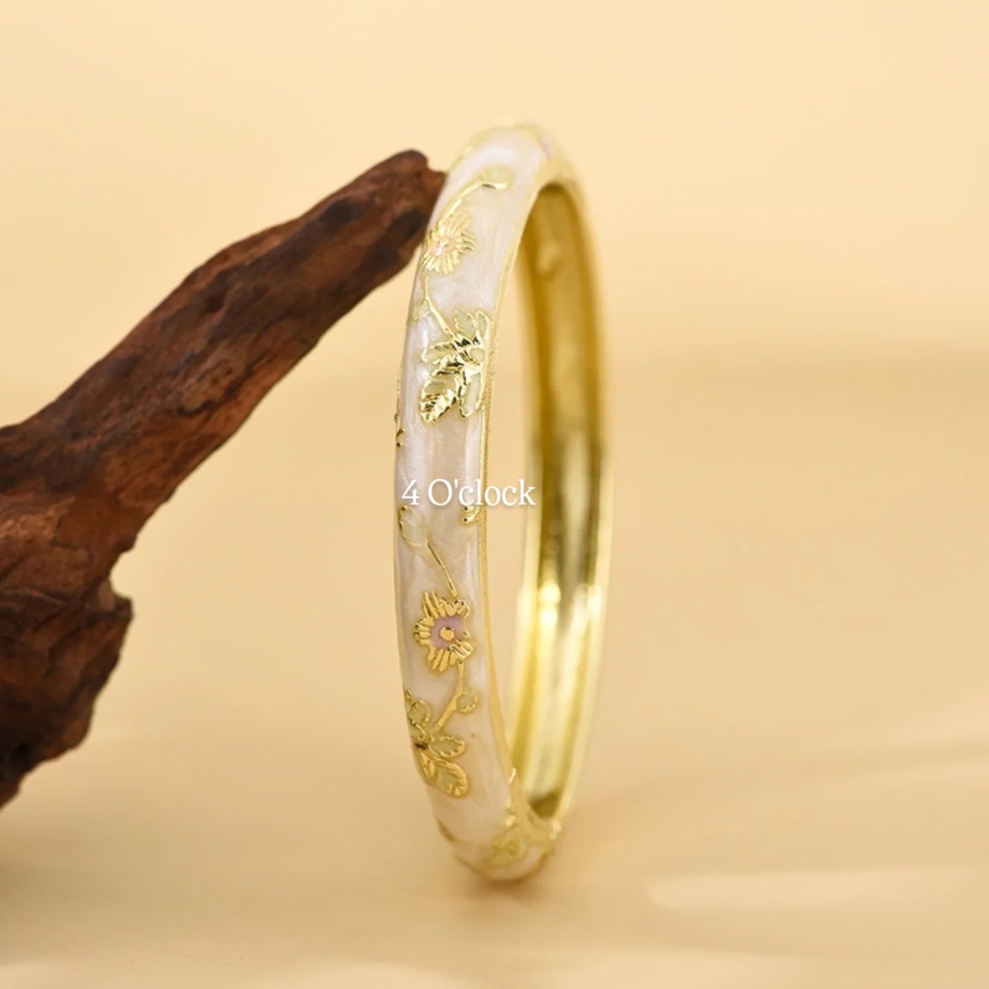 ✨🦢VC109: Vintage Victorian Enamel Bangles : Opal Ash 🌸🕯️