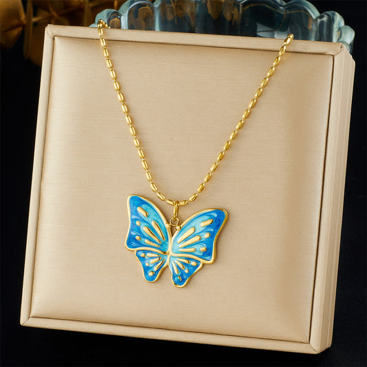 CN48: 18K Gold Plated Premium Stainless Steel Charm Necklace