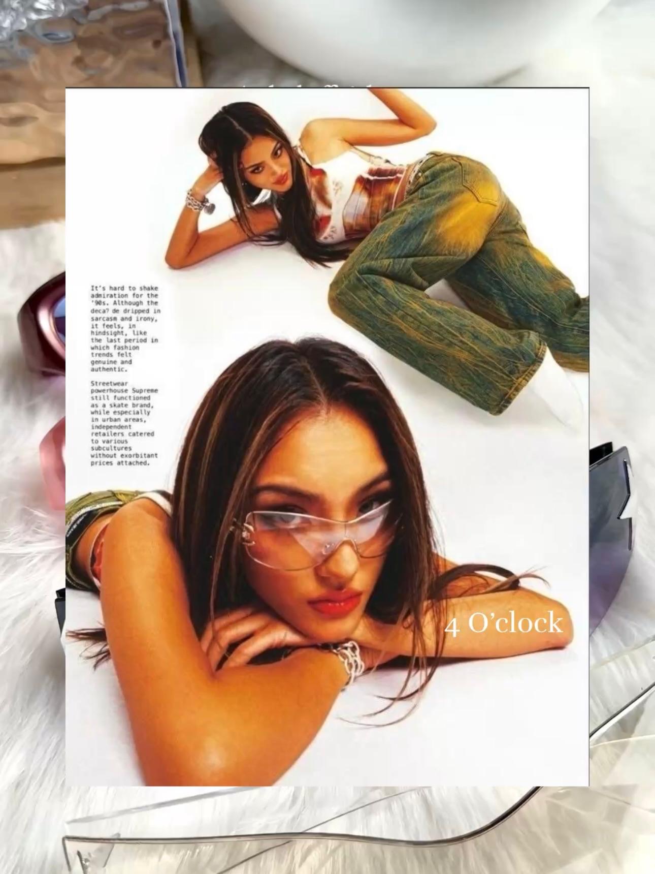 S32: Pinteresty Y2K Star sunglasses : Transparent (with box) Unisex