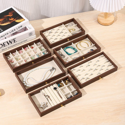 Big Jewelry Organiser: Walnut Brown
