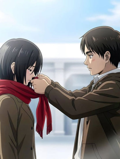 Mikasa-Inspired Muffler: Caramel