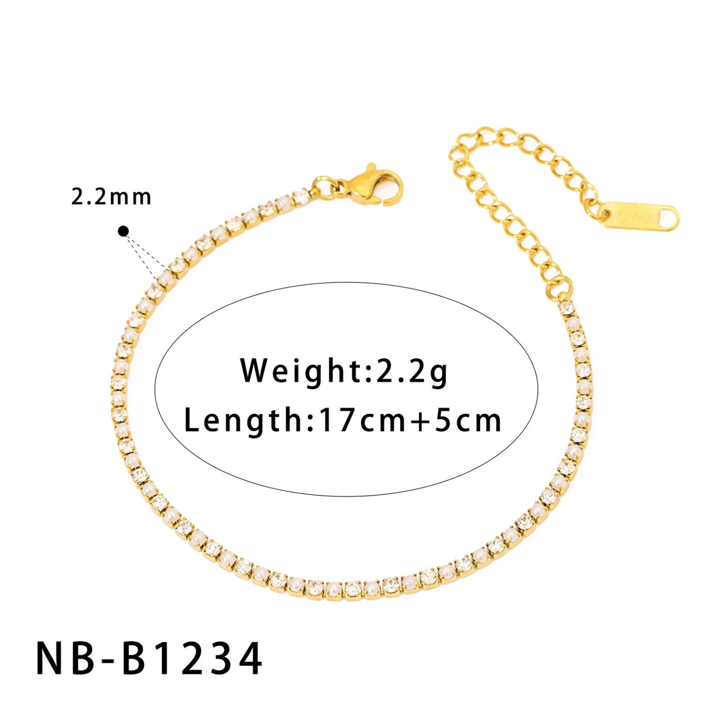 CB42: 18k Gold Plated Premium Stainless Steel Cuff Bracelet