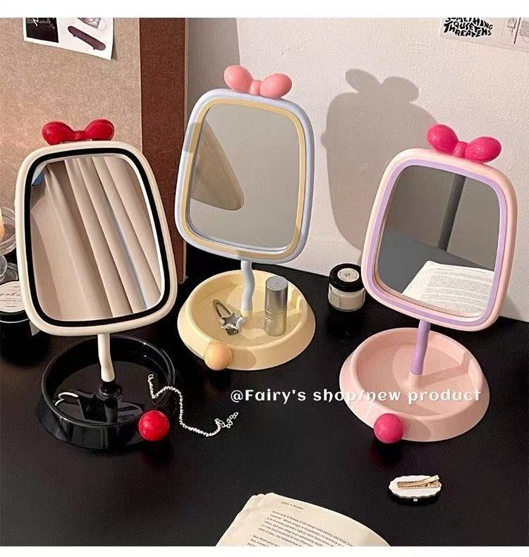 M15: Bow Stand Mirror: Cream