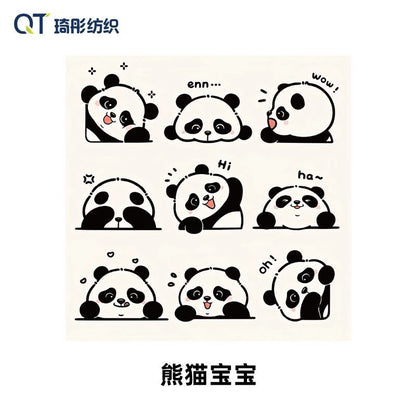 OG54: Self Adhesive Foldable Makeup Bag: Panda