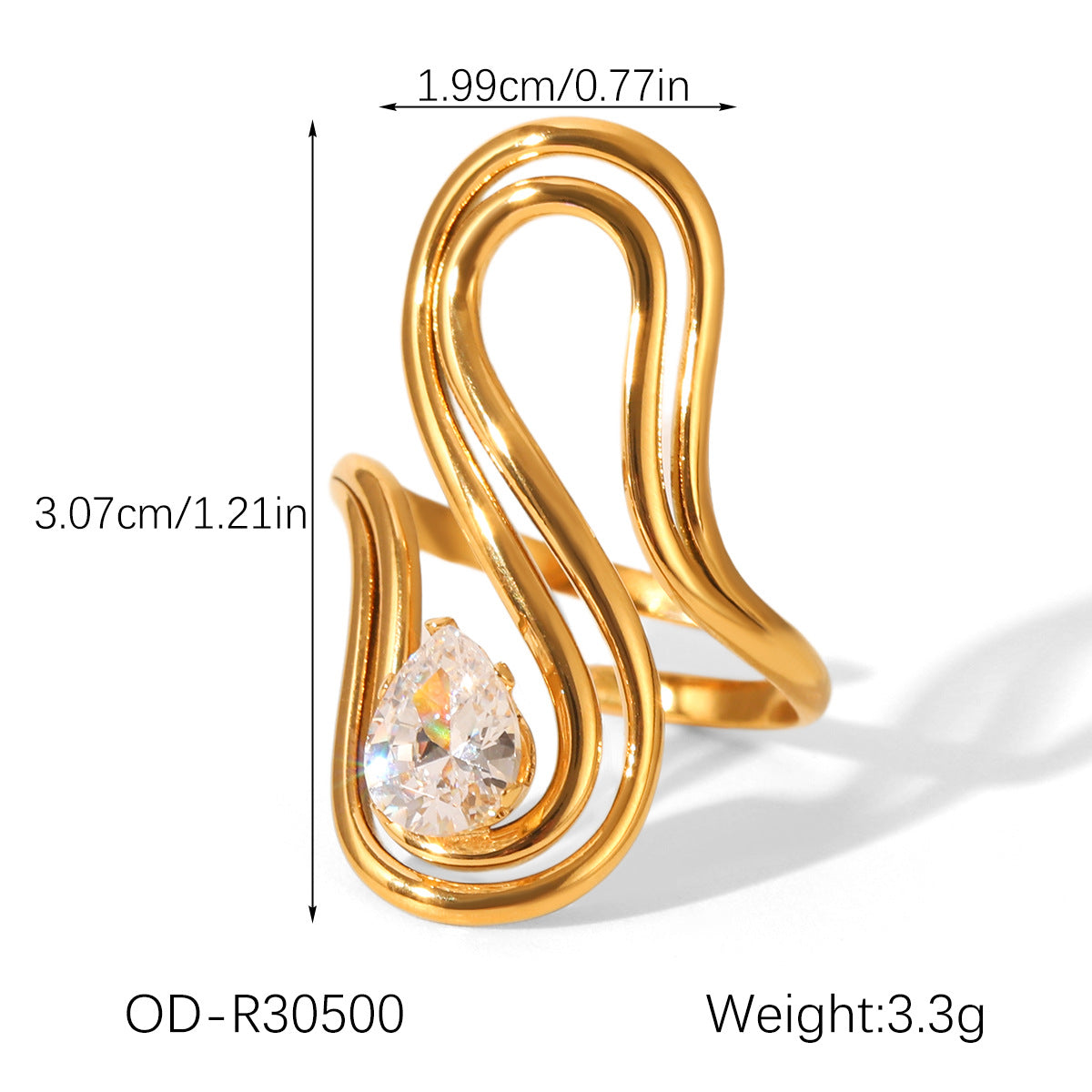 R327: Premium Stainless Steel Finger Ring