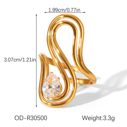 R327: Premium Stainless Steel Finger Ring