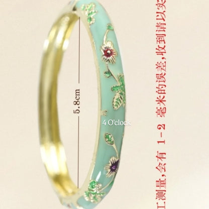 ✨🦢VC118: Vintage Victorian Enamel Bangles : Meadow Soul  🌸🕯️