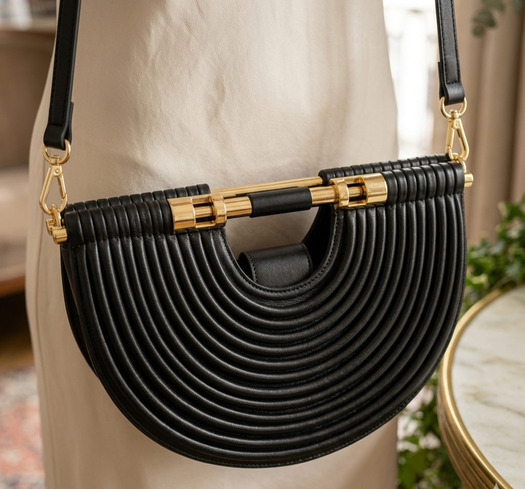 Aurelia Eclipse Handbag: Black