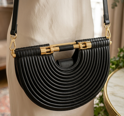 Aurelia Eclipse Handbag: Black