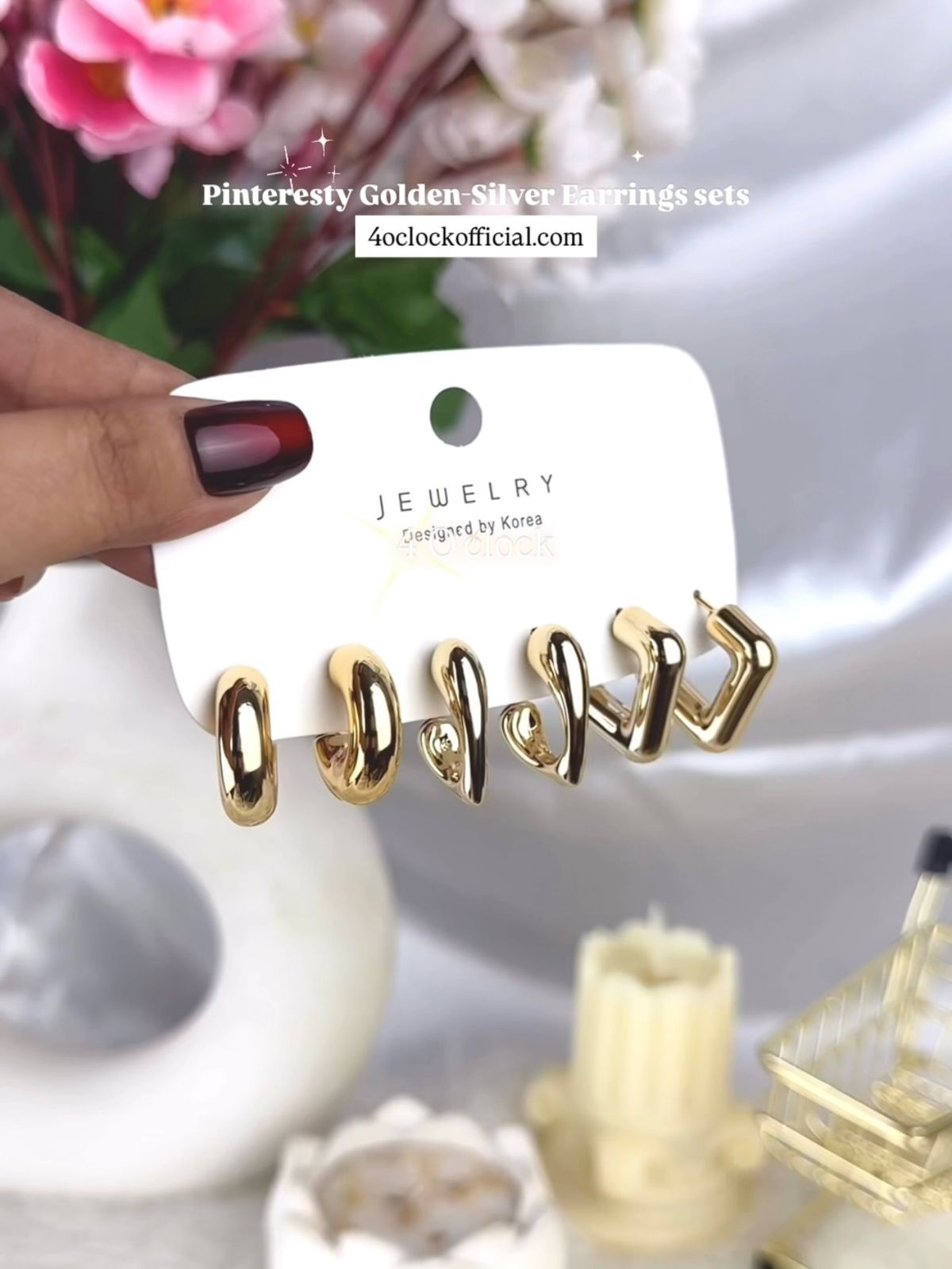 Golden Earrings sets: 16