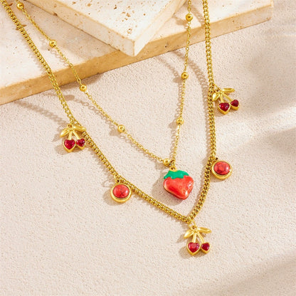CN02: 18K Gold Plated Premium Stainless Steel Charm Necklace