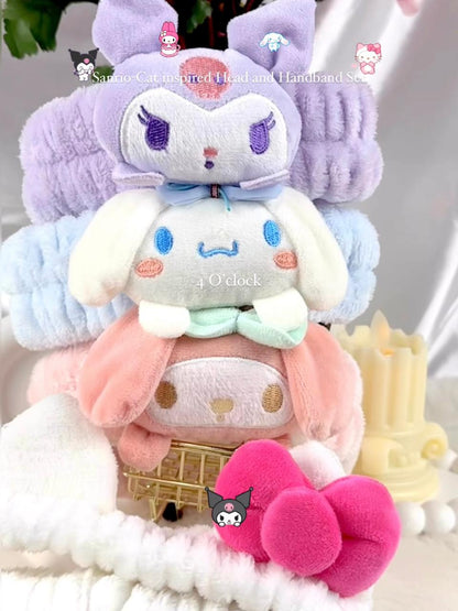🫧🎀Sanrio Themed Head and Handband Set: Melody Set🫧✨