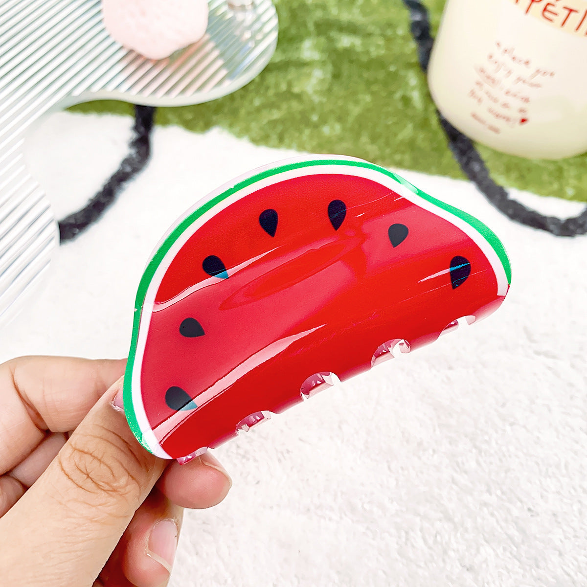 Fruit Themed Hair Clips: Watermelon