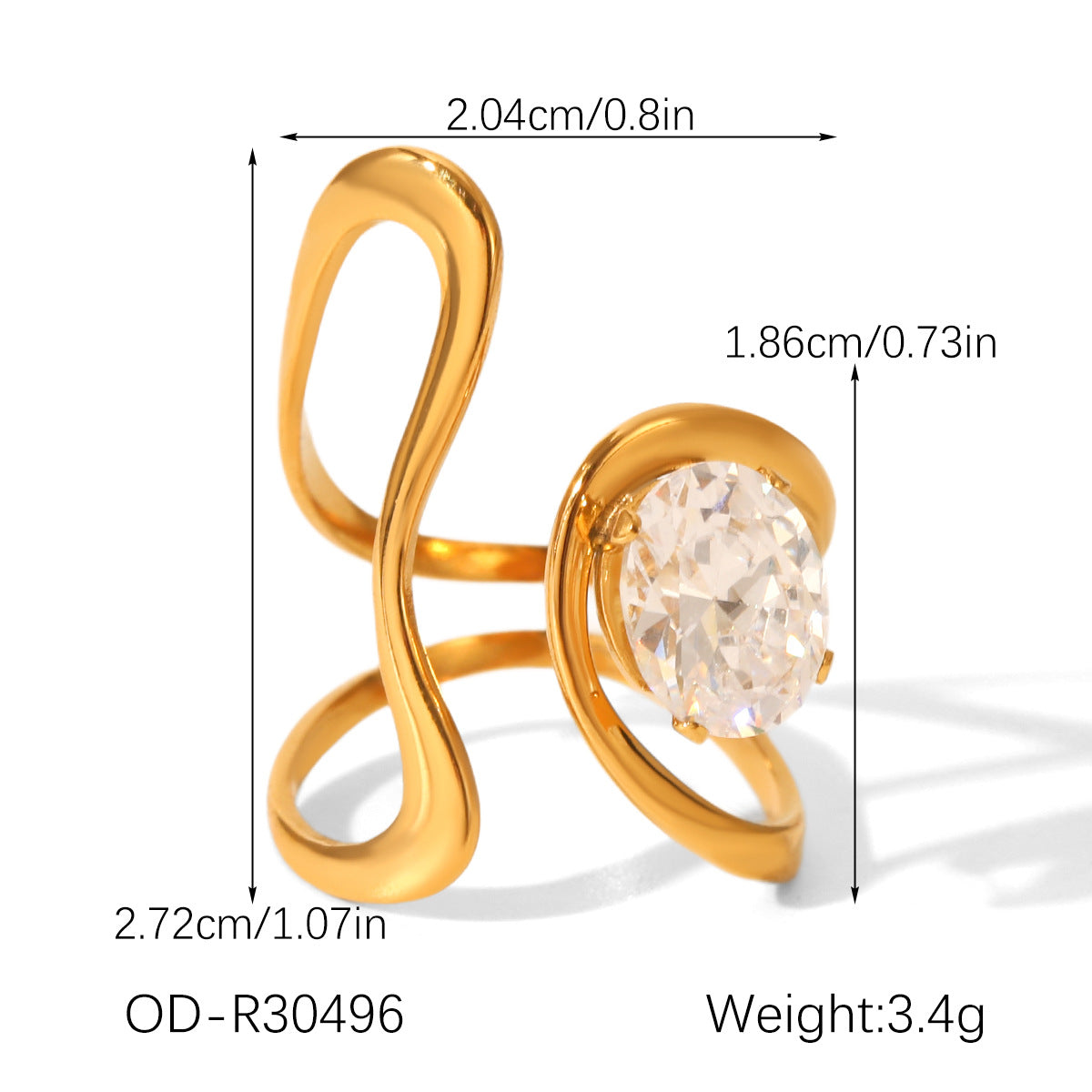 R329: Premium Stainless Steel Finger Ring