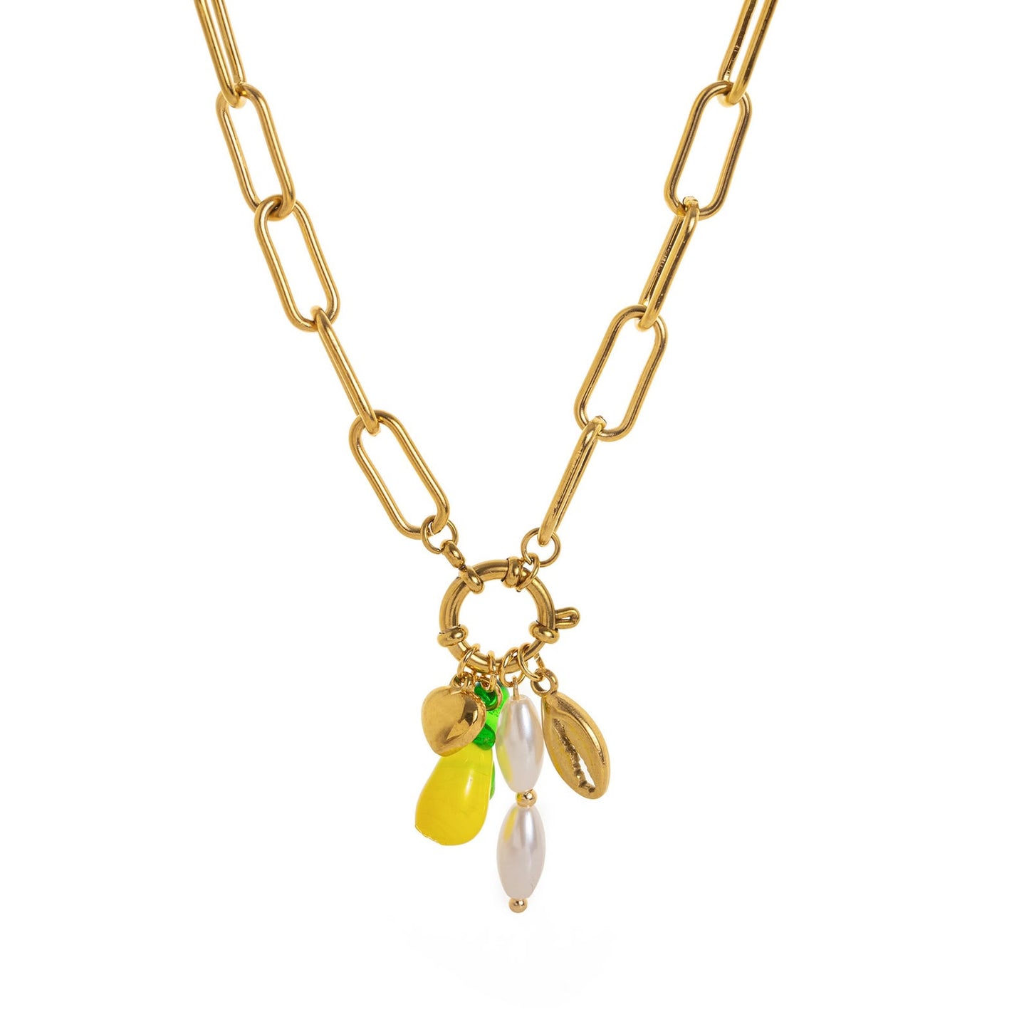 CN60: 18K Gold Plated Premium Stainless Steel Charm Necklace