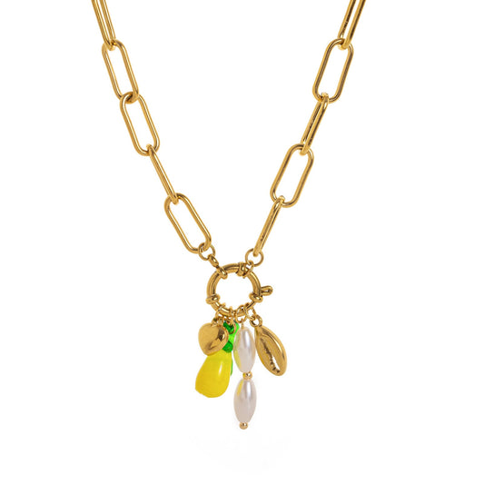 CN60: 18K Gold Plated Premium Stainless Steel Charm Necklace