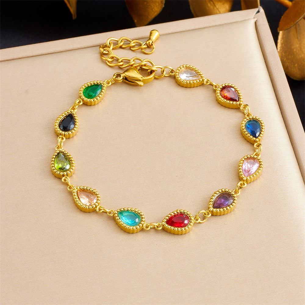 BN10: 18K Gold Plated Premium Stainless Steel Charm Bracelet