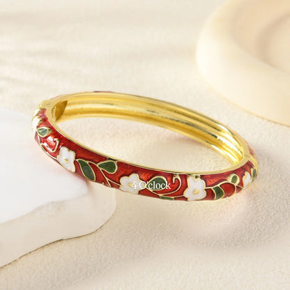 ✨🦢VC153: Vintage Victorian Enamel Bangles : Amour 🌸🕯️