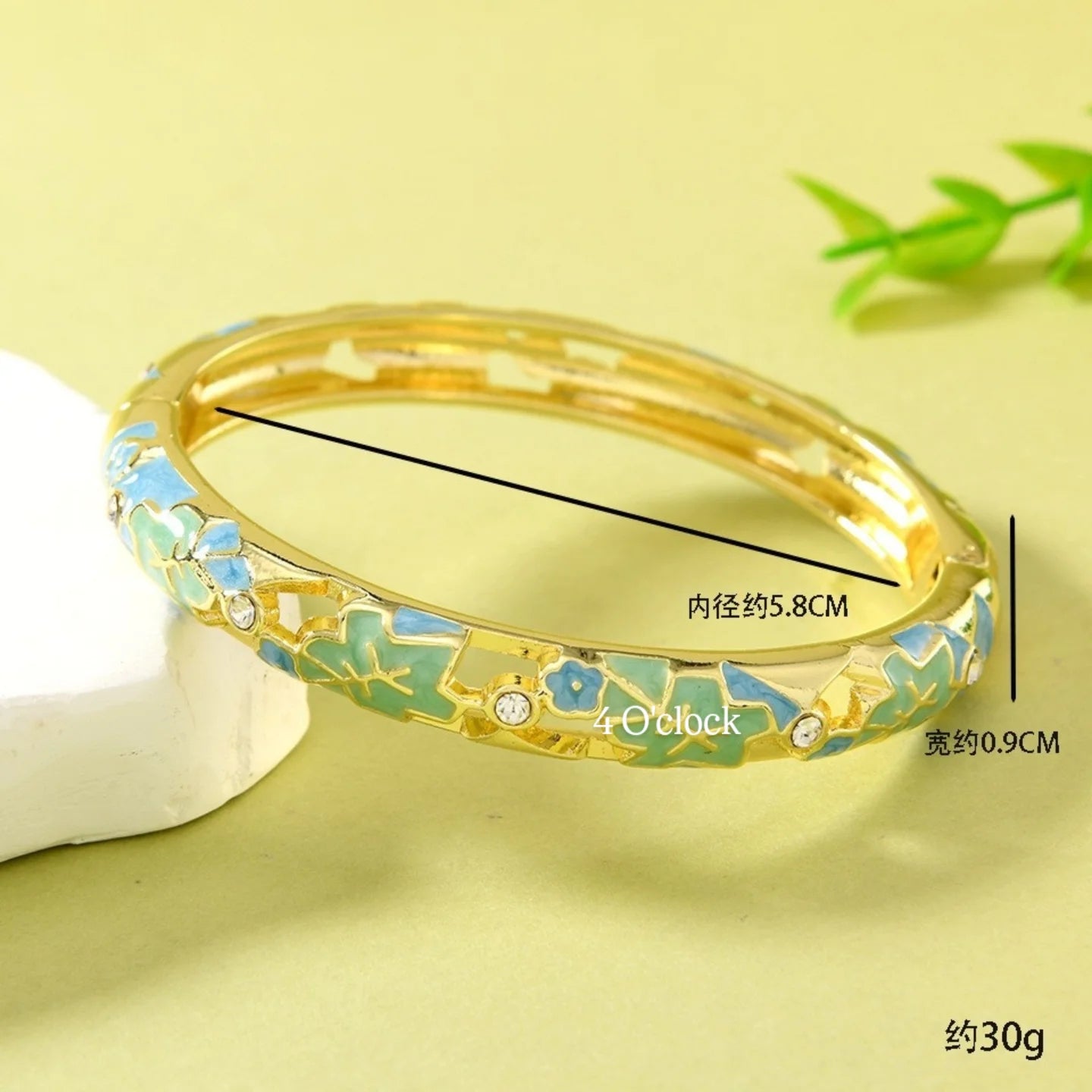 ✨🦢VC172: Vintage Victorian Enamel Bangles : Blue Serenade 🌸🕯️