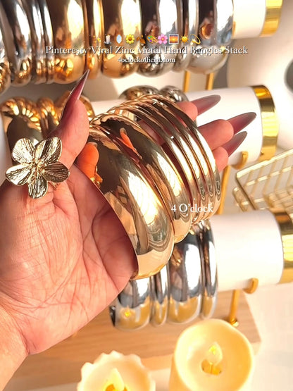BOHO7: Boho Bangles: 6 pieces set (Golden)