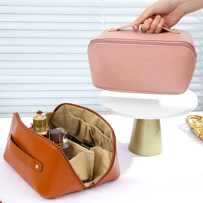 Makeup Bag: White