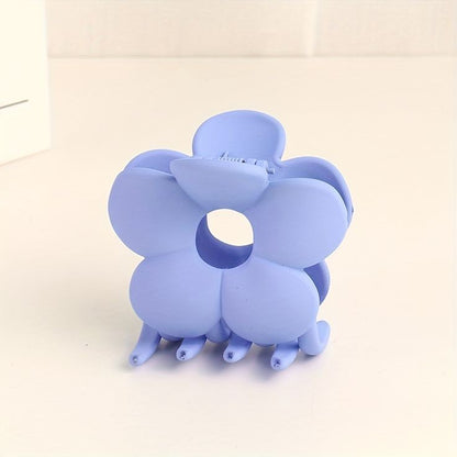 Floral Hairclaws: Sky Blue