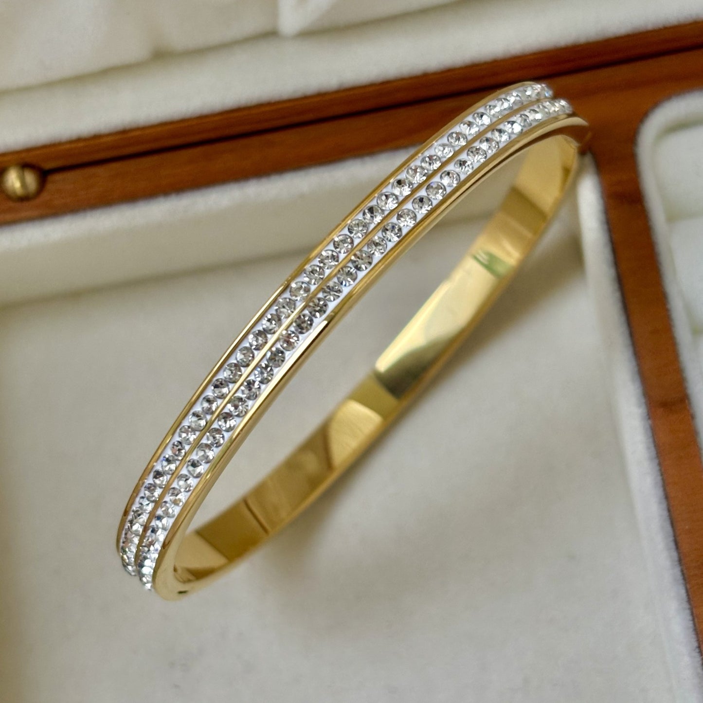 CB26: 18k Gold Plated Premium Stainless Steel Cuff Bangles
