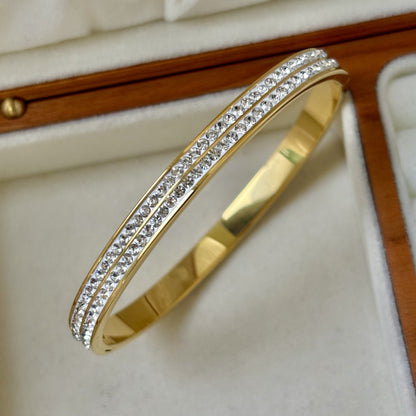 CB26: 18k Gold Plated Premium Stainless Steel Cuff Bangles
