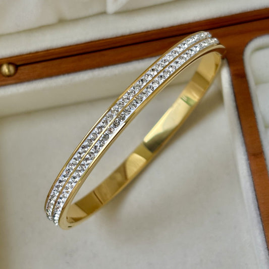 CB26: 18k Gold Plated Premium Stainless Steel Cuff Bangles