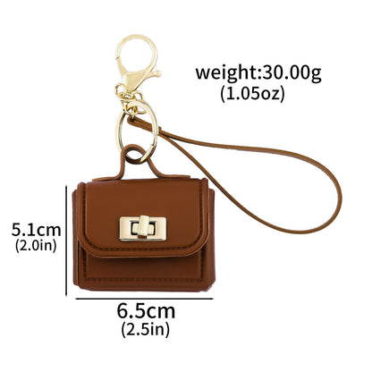 Mini Bag Charm: Brown