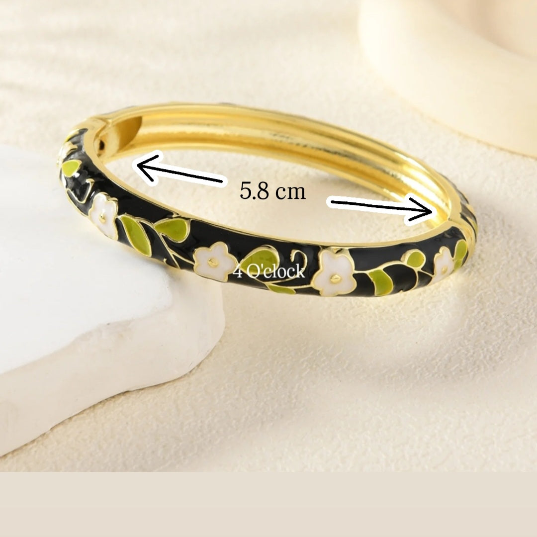 ✨🦢VC159: Vintage Victorian Enamel Bangles : Rosalyn Dream 🌸🕯️