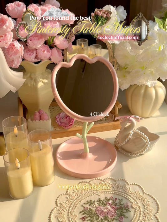 M23: Pinteresty Tulip Shape Mirror: Pink