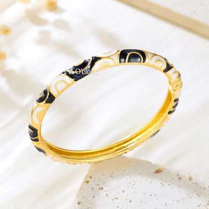 ✨🦢VC142: Vintage Victorian Enamel Bangles : Soléa 🌸🕯️