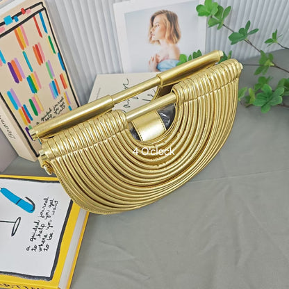 Aurelia Eclipse Handbag: Gold