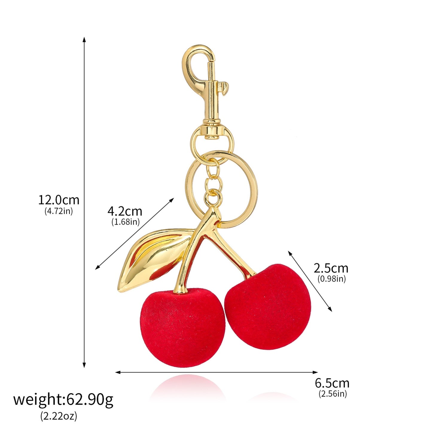 Red Cherry Bag Charm/Keychain