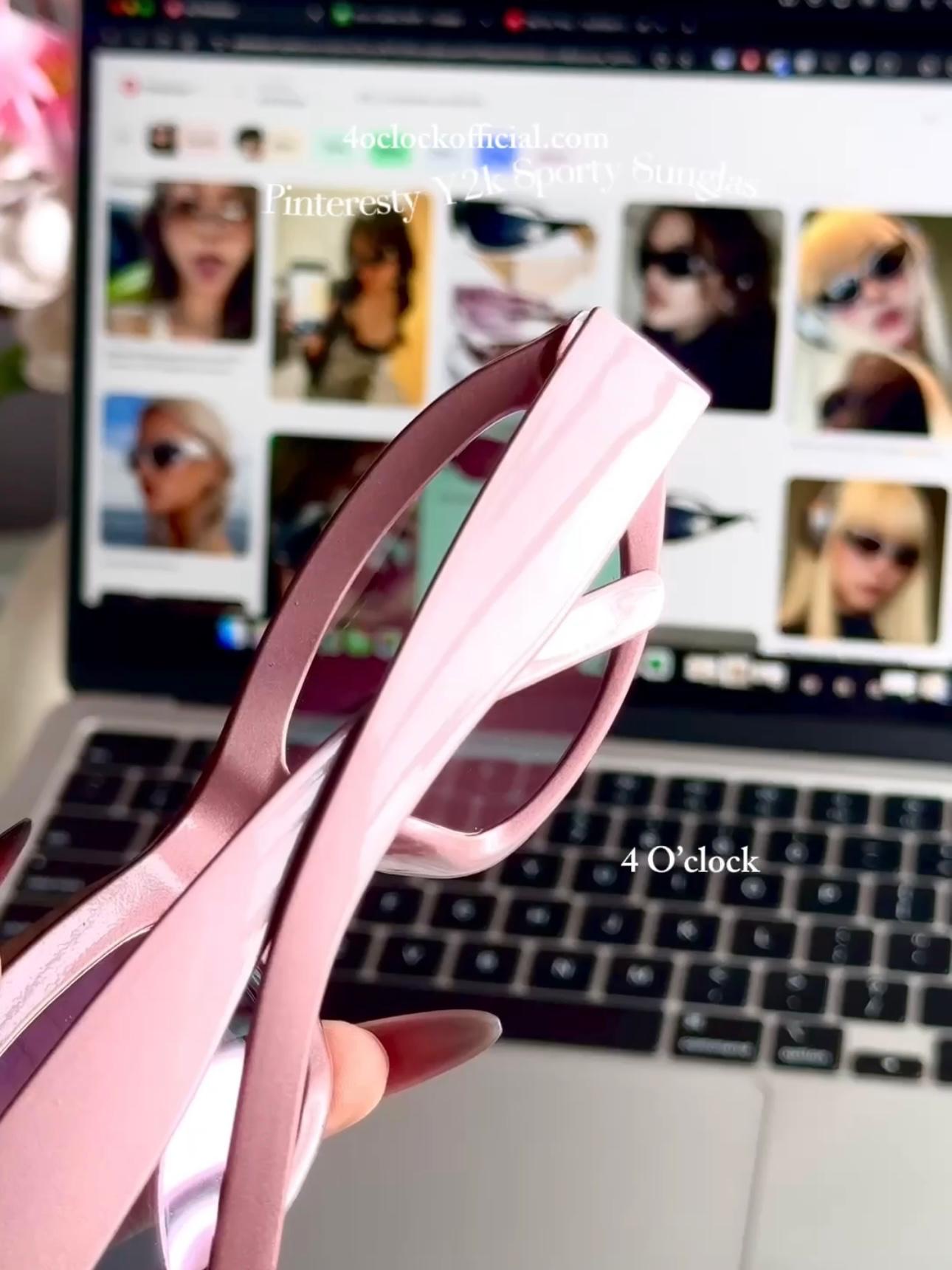 S11: Pinteresty Y2k Sports Sunglasses - Purple Glazed (with box)