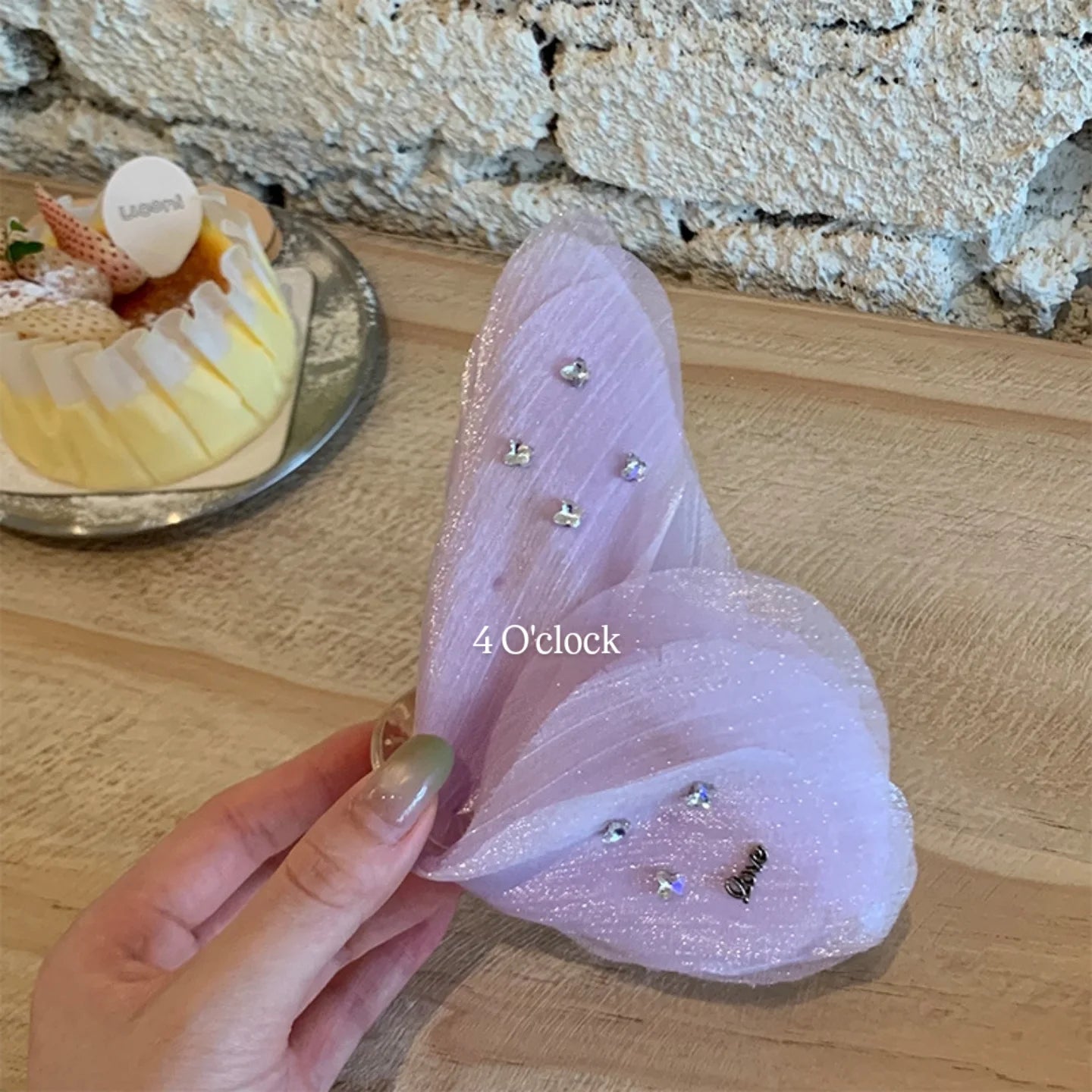 Pinteresty Soft Mesh Butterfly Hair Claws: Light purple