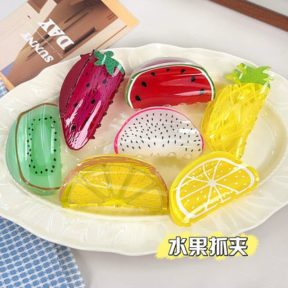 Fruit Themed Hair Clips: Strawberry