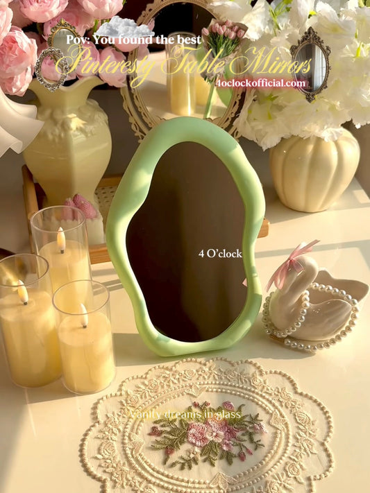 M22: Pinteresty Cloud Wall/Table Mirror: Green