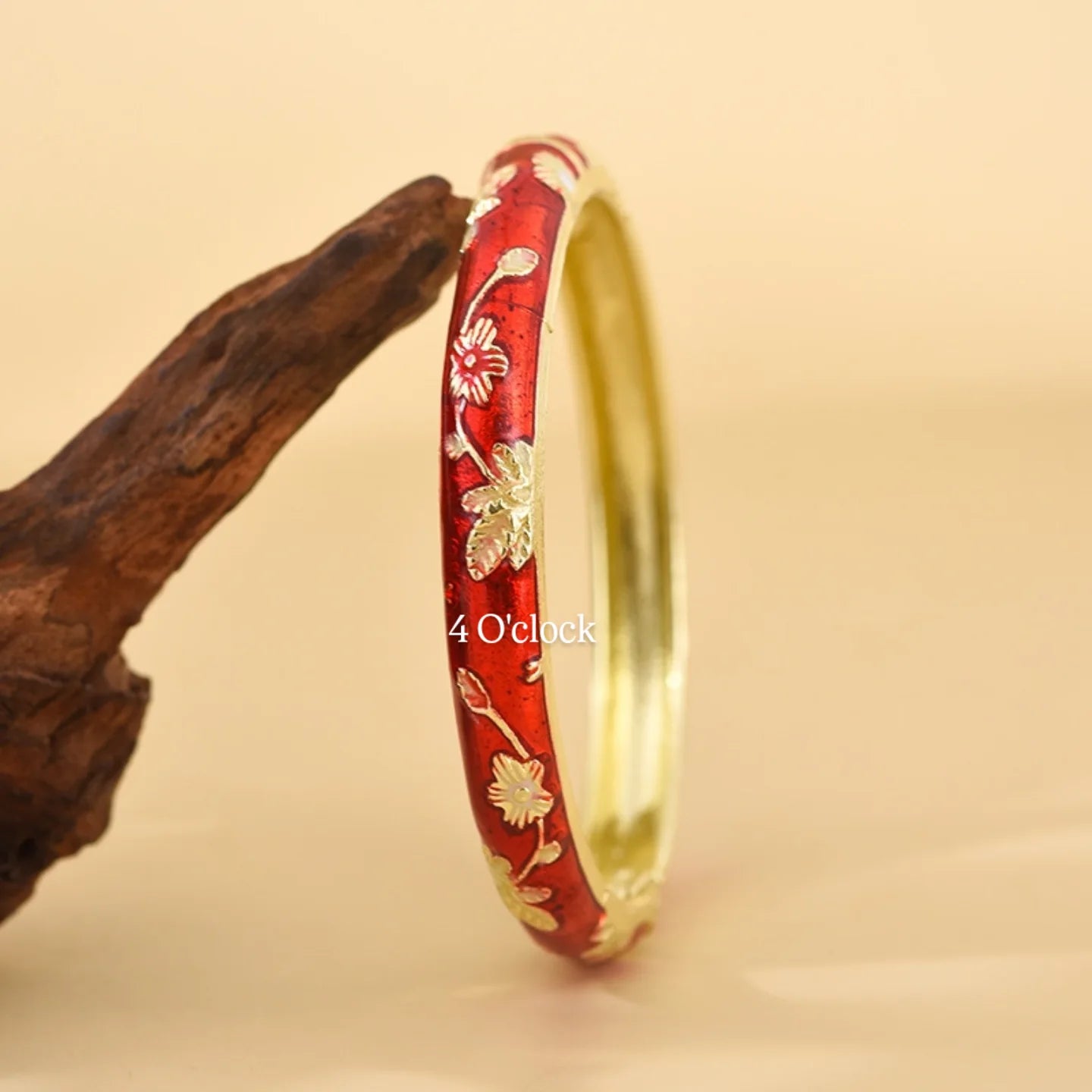 ✨🦢VC120: Vintage Victorian Enamel Bangles : Scarlet Grace🌸🕯️