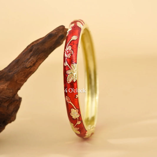✨🦢VC120: Vintage Victorian Enamel Bangles : Scarlet Grace🌸🕯️