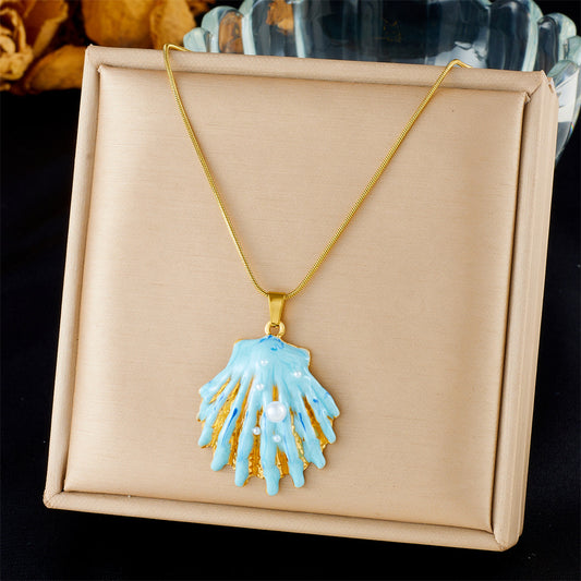 CN25: 18K Gold Plated Premium Stainless Steel Charm Necklace