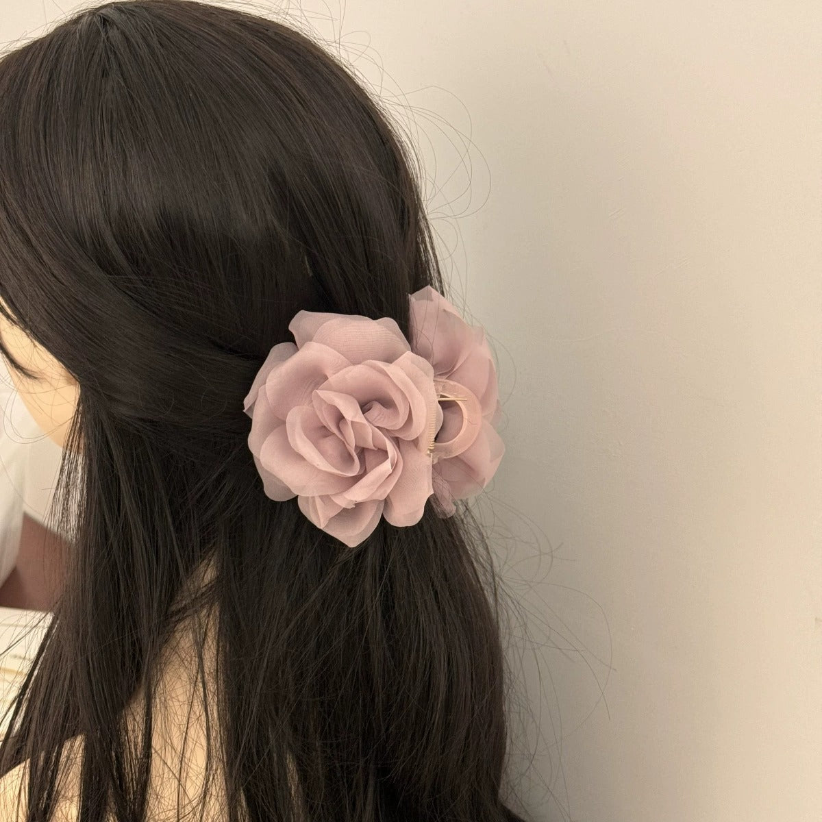 Pinteresty Mesh Rose Hairclaws: Pink