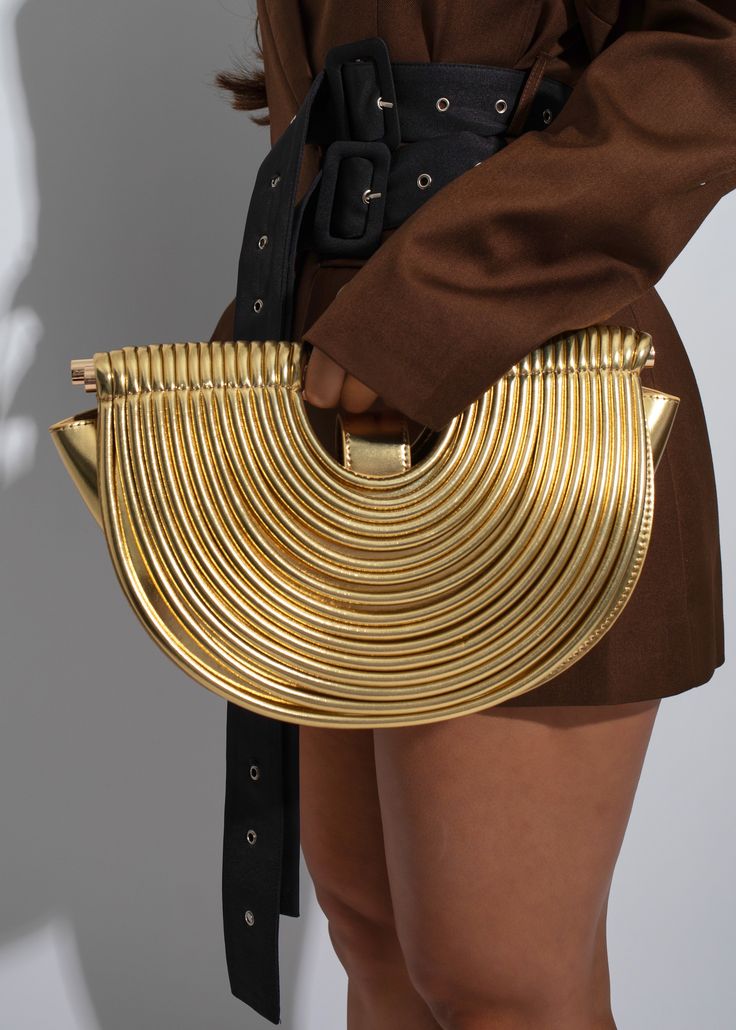 Aurelia Eclipse Handbag: Gold