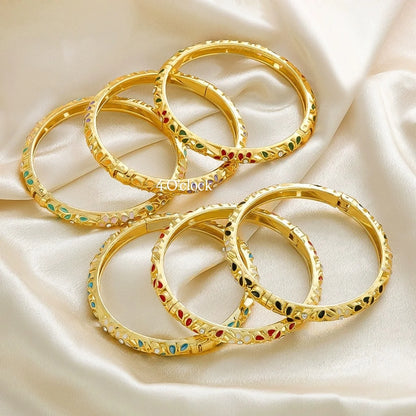 ✨🦢VC133: Vintage Victorian Enamel Bangles : Ocean Bliss 🌸🕯️